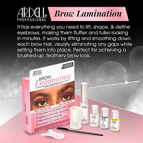 Ardell Brow Lamination Kit – Lift, Shape & Define Brows, Waterproof, Brown, 1-Pack - görsel 3