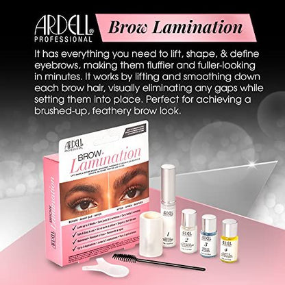 Ardell Brow Lamination Kit – Lift, Shape & Define Brows, Waterproof, Brown, 1-Pack