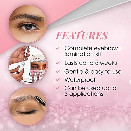 Ardell Brow Lamination Kit – Lift, Shape & Define Brows, Waterproof, Brown, 1-Pack - görsel 7