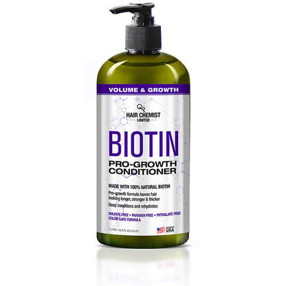 Hair Chemist Pro-Growth Shampoo & Conditioner Set with Biotin - 33.8 oz Each Avelisse