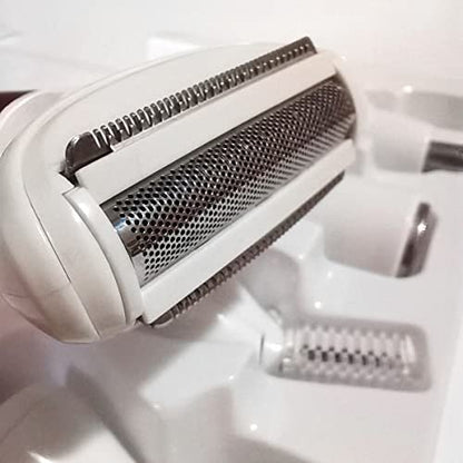 ANFOOS 5-in-1 Electric Razor for Women – Painless Body Hair Trimmer for Face, Legs, Armpits, Bikini Area, and More, Rechargeable & Portable Avelisse