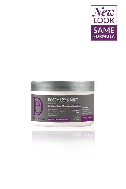 Design Essentials Rosemary & Mint Stimulating Super Moisturizing Conditioner for Dry, Thick, or Brittle Hair - Sulfate-Free, 11 oz