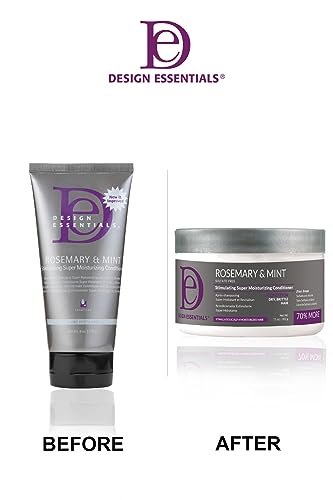 Design Essentials Rosemary & Mint Stimulating Super Moisturizing Conditioner for Dry, Thick, or Brittle Hair - Sulfate-Free, 11 oz - görsel 4