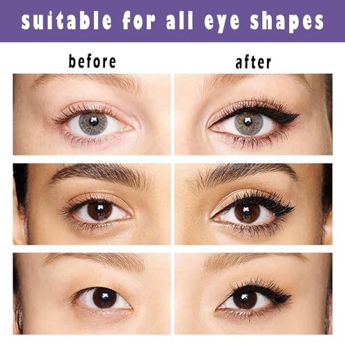 Linble Dual Ended Black Liquid Eyeliner - 2 in 1 Winged Cat Eye Stamp & Felt-tip Eyeliner Pen, Waterproof, Long Lasting and Smudge Proof Eye Makeup Tool for Women - görsel 11