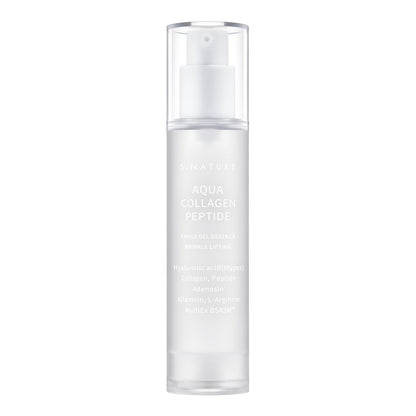 S.NATURE Aqua Collagen Peptide Triple Gel Essence - Firming & Hydrating Face Essence with 8 Hyaluronic Acids, Adenosine, Oil-Free Korean Skincare (1.69 Fl Oz) Avelisse