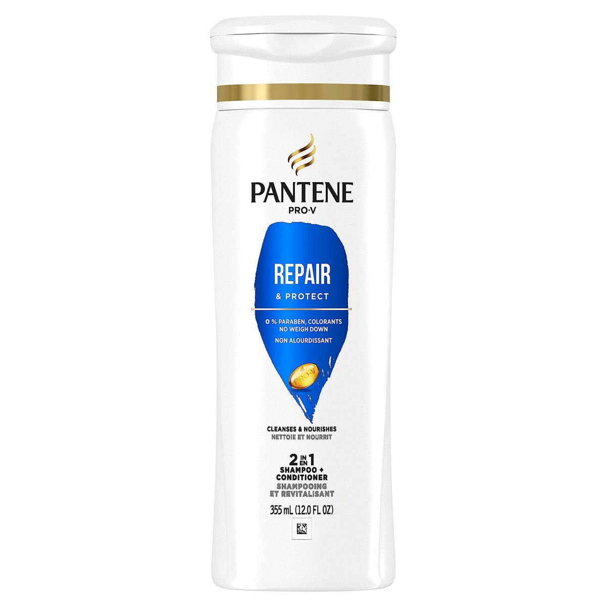 Pantene 2 in 1 Repair & Protect Shampoo & Conditioner, 12 Fl Oz - görsel 3