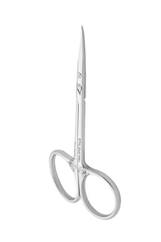 Staleks Exclusive 21 Type 1 Hook-shaped Blade Cuticle Scissors (Magnolia) – Enhanced Visibility, Medium Handles - görsel 2
