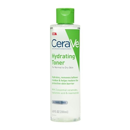 CeraVe Hydrating Toner for Face – Non-Alcoholic with Hyaluronic Acid, Niacinamide, and Ceramides for Sensitive Dry Skin, Fragrance-Free, Non-Comedogenic, 6.8 Fl Oz Avelisse