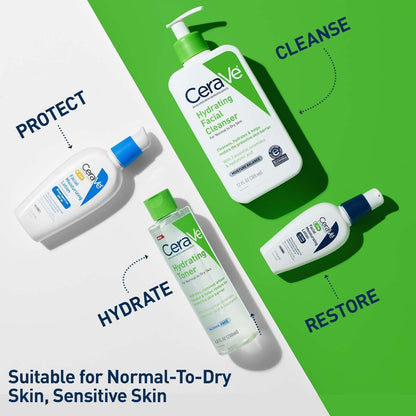 CeraVe Hydrating Toner for Face – Non-Alcoholic with Hyaluronic Acid, Niacinamide, and Ceramides for Sensitive Dry Skin, Fragrance-Free, Non-Comedogenic, 6.8 Fl Oz Avelisse