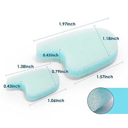 Kimihome 12 Pack Foam Toe Separators - Relieve Bunion Pain, Correct Overlapping Toes, Prevent Friction