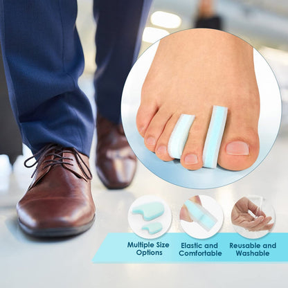 Kimihome 12 Pack Foam Toe Separators - Relieve Bunion Pain, Correct Overlapping Toes, Prevent Friction