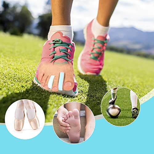 Kimihome 12 Pack Foam Toe Separators - Relieve Bunion Pain, Correct Overlapping Toes, Prevent Friction - görsel 12