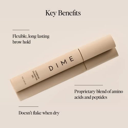DIME Beauty Eyebrow Enhancing Gel - Clear Eyebrow Gel for Fuller, Thicker, Stronger Brows - 0.20 oz Avelisse