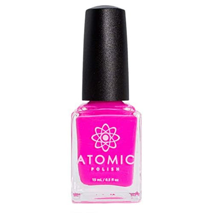 Pastel Neon Hot Pink Nail Polish - 0.5 Fl Oz Glass Bottle Avelisse
