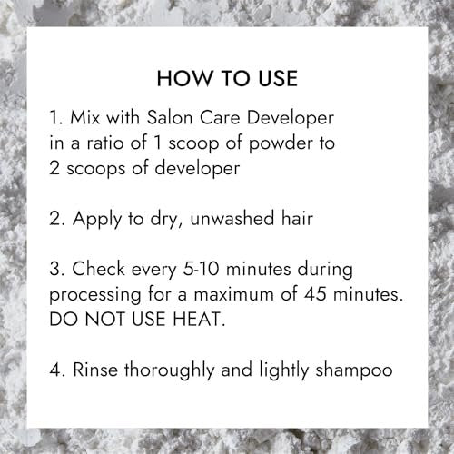 Salon Care Quick White Powder Lightener - 1 lb (450g) for Professional Hair Bleaching Avelisse