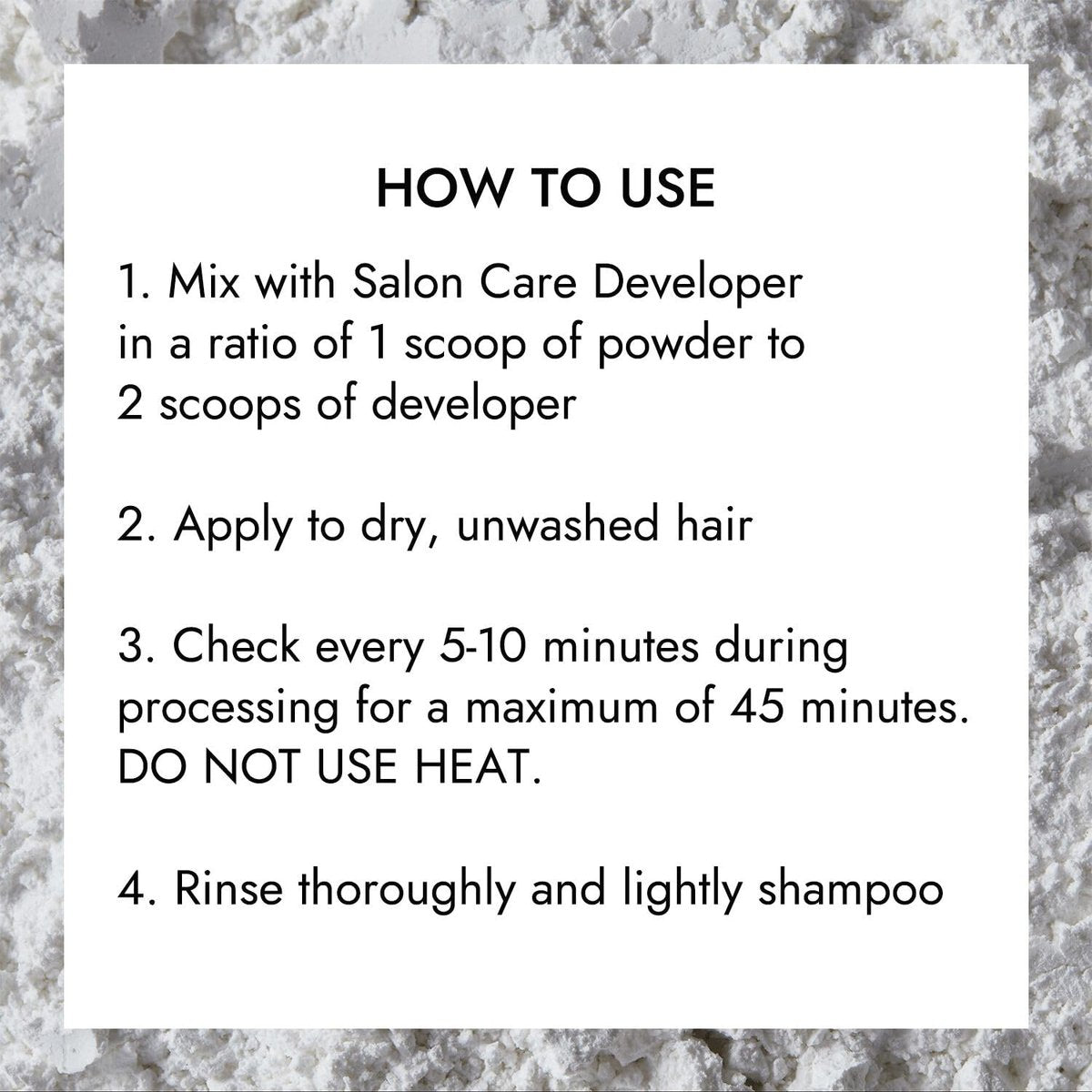 Salon Care Quick White Powder Lightener - 1 lb (450g) for Professional Hair Bleaching Avelisse