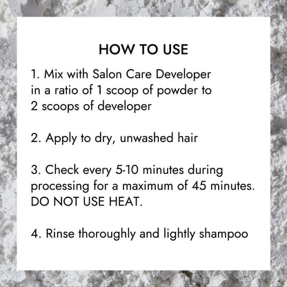 Salon Care Quick White Powder Lightener - 1 lb (450g) for Professional Hair Bleaching Avelisse