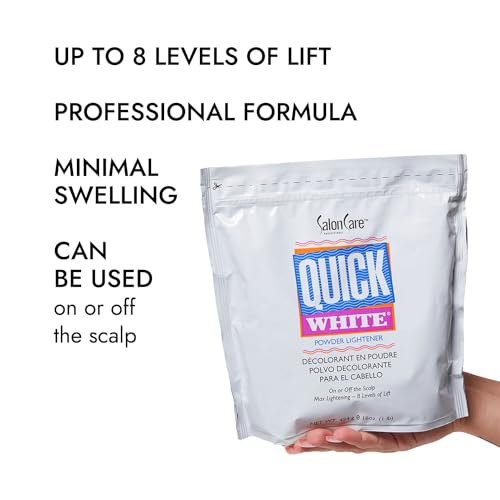 Salon Care Quick White Powder Lightener - 1 lb (450g) for Professional Hair Bleaching Avelisse