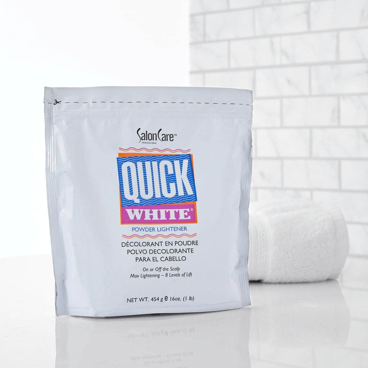 Salon Care Quick White Powder Lightener - 1 lb (450g) for Professional Hair Bleaching Avelisse