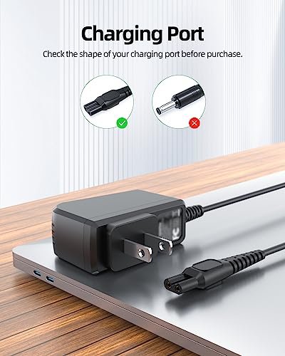 Superer 8V Charger Cord Compatible with Philips Norelco HQ850, QP2630, QP2530 OneBlade Electric Shaver Trimmer Power Supply Adapter - görsel 4