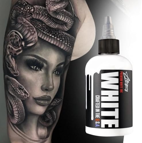 Allegory Premium White Tattoo Ink – 4 oz, Vegan Friendly, Crafted in the USA Avelisse