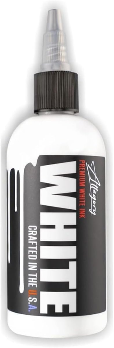 Allegory Premium White Tattoo Ink – 2 oz Vegan Friendly Organic Ink for Mixing, Shading & Highlighting, Made in USA Avelisse