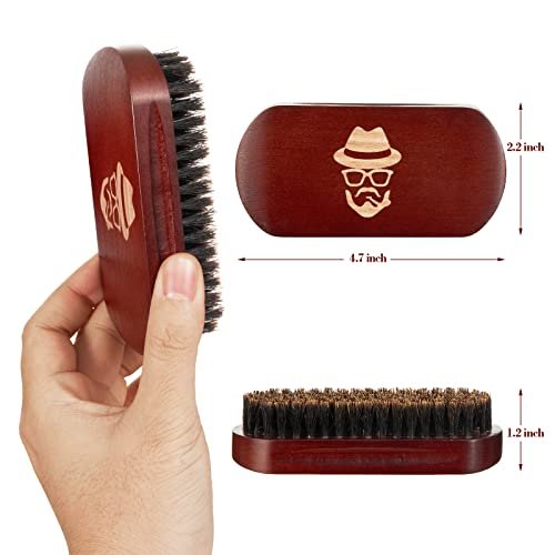 Premium Beard Brush – 100% Boar Bristle with Natural Black Walnut Wood Handle for Men - görsel 6