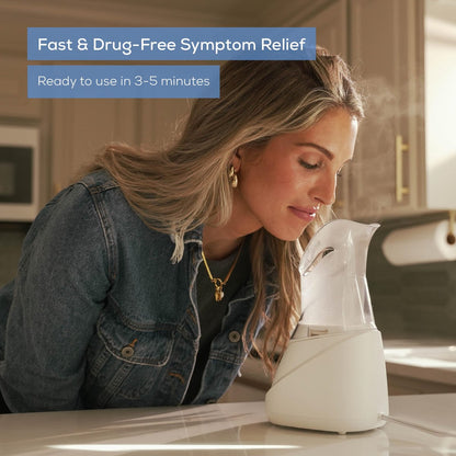 Beurer SI30 Steam Inhaler – Drug-Free Sinus & Allergy Relief, Quick Setup, Ultra-Quiet, Variable Steam Control, FSA/HSA Eligible Avelisse