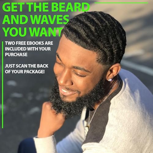 GROW Beard Brush & 360 Wave Brush for Men - Natural Boar Bristle for Fuller, Thicker Hair, Beard & Mustache - Premium Full-Size to Exfoliate, Strengthen Hair, Stimulate & Boost Growth - görsel 16