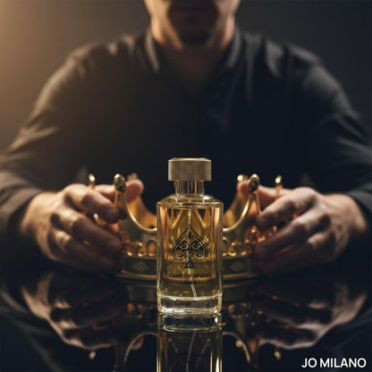 Jo Milano Game of Spades King Parfum Spray for Men - 3.4 oz (100ml) Long Lasting Vanilla, Amber, Citrus & White Musk Fragrance Avelisse