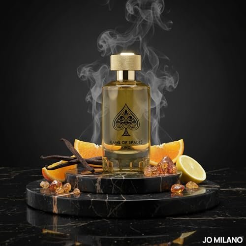 Jo Milano Game of Spades King Parfum Spray for Men - 3.4 oz (100ml) Long Lasting Vanilla, Amber, Citrus & White Musk Fragrance Avelisse