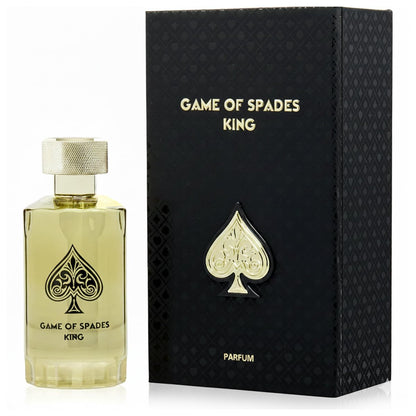 Jo Milano Game of Spades King Parfum Spray for Men - 3.4 oz (100ml) Long Lasting Vanilla, Amber, Citrus & White Musk Fragrance Avelisse