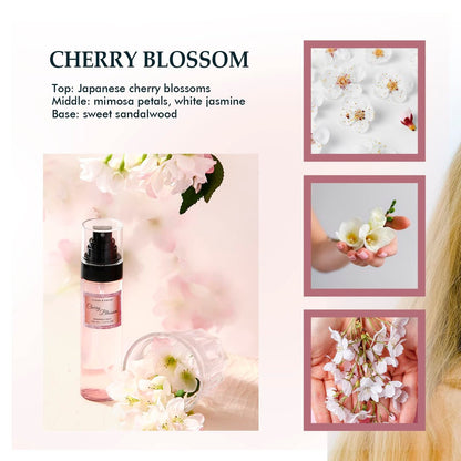 Clean-n-Fresh Body Spray for Women, Body Mist, Fragrance Mist Gift Sets, Pack of 3, Each 3.4 Fl Oz, Total 10.2 Fl Oz, Cherry Blossom Avelisse