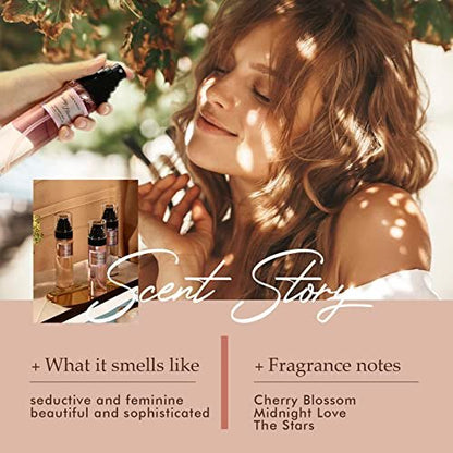 Clean-n-Fresh Body Spray for Women, Body Mist, Fragrance Mist Gift Sets, Pack of 3, Each 3.4 Fl Oz, Total 10.2 Fl Oz, Cherry Blossom Avelisse