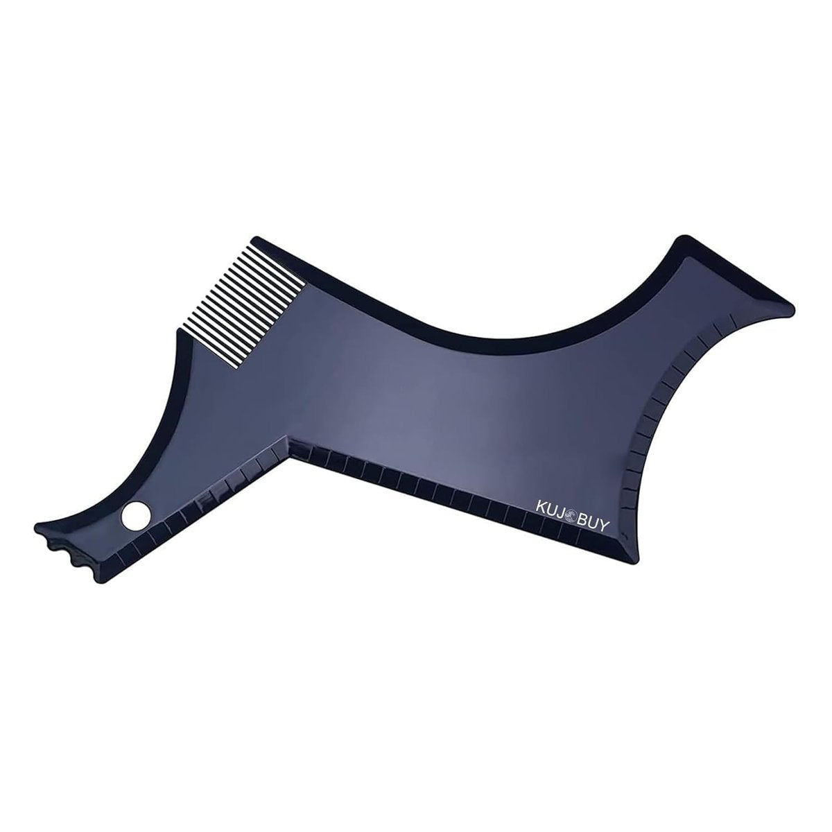 Beard Shaping Tool with Template and Edger - Symmetric Jaw, Cheek & Neck Lines for Stylish Goatee, Mustache, and Curve Step Cut (Pack of 1) - Grooming Guide Included - görsel 1