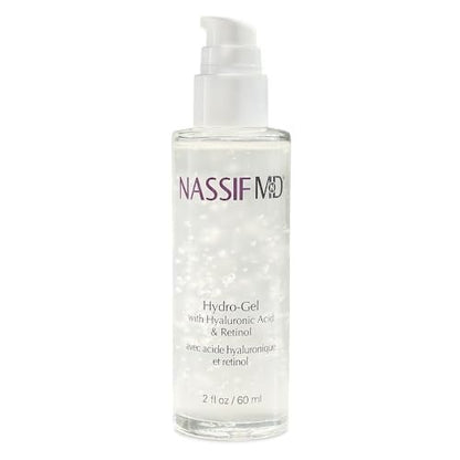 NassifMD Hydro-Gel with Hyaluronic Acid Moisturizer, Salicylic Acid Serum, Retinol Serum for Face