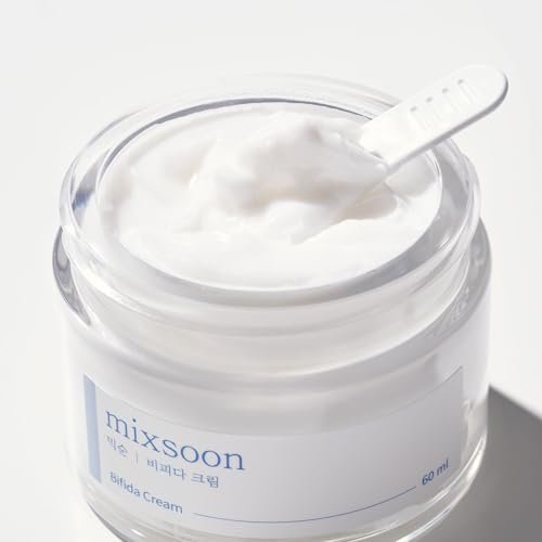 mixsoon Bifida Cream – Hydrating Night Cream for Barrier Strengthening & Healthy-Looking Skin, 2.02 fl.oz (60ml) Korean Glass Skin Care Avelisse