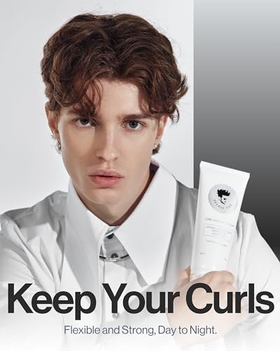 Avenue Man Curl Defining Cream - Natural & Flexible Hold for Curly & Wavy Hair - Paraben & Sulfate Free with Herbal Extracts (8 oz) Avelisse