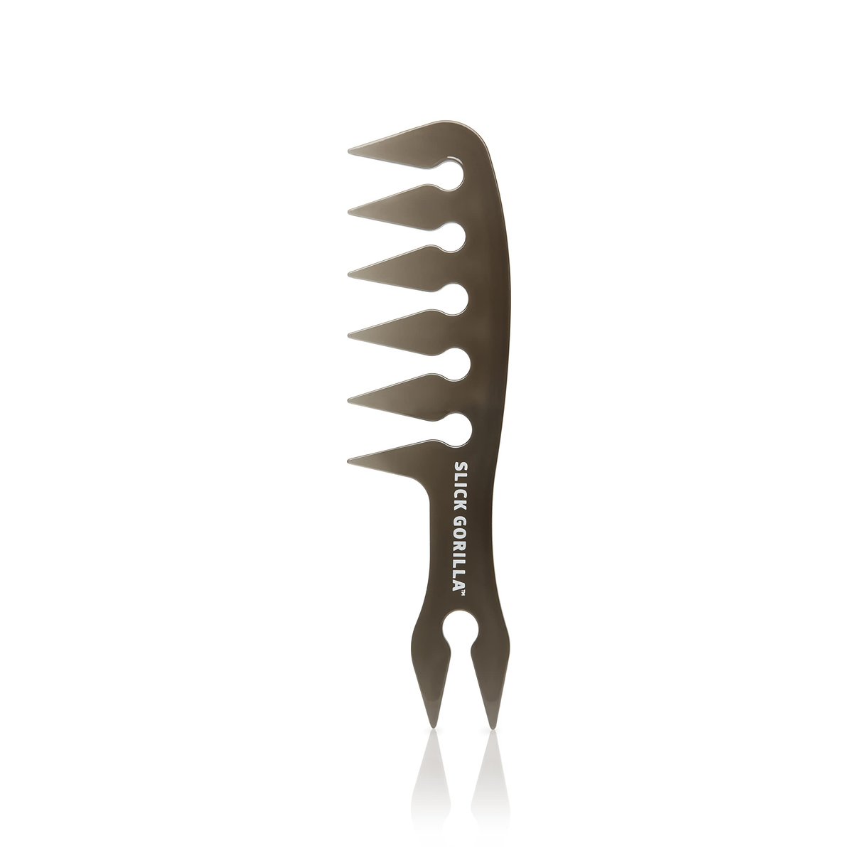 Slick Gorilla Texture Comb – Carbon Wide Tooth Comb for Men, Women, Straight, Wavy & Curly Hair | Large Black Avelisse