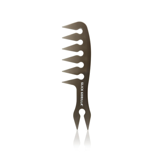 Slick Gorilla Texture Comb – Carbon Wide Tooth Comb for Men, Women, Straight, Wavy & Curly Hair | Large Black Avelisse