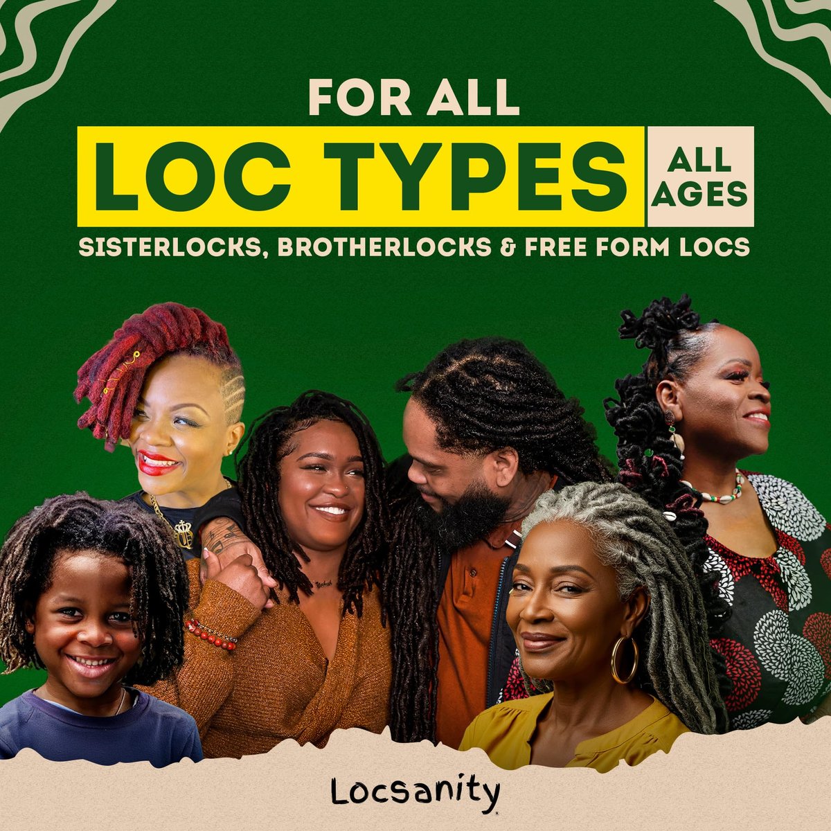 Locsanity Rosewater Peppermint 2-in-1 Sulfate-Free Shampoo & Conditioner for Dreadlocks - Moisturizing & Strengthening for Locs, Microlocs & Natural Hair (12 fl oz) Avelisse