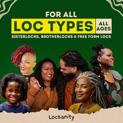 Locsanity Rosewater Peppermint 2-in-1 Sulfate-Free Shampoo & Conditioner for Dreadlocks - Moisturizing & Strengthening for Locs, Microlocs & Natural Hair (12 fl oz) Avelisse