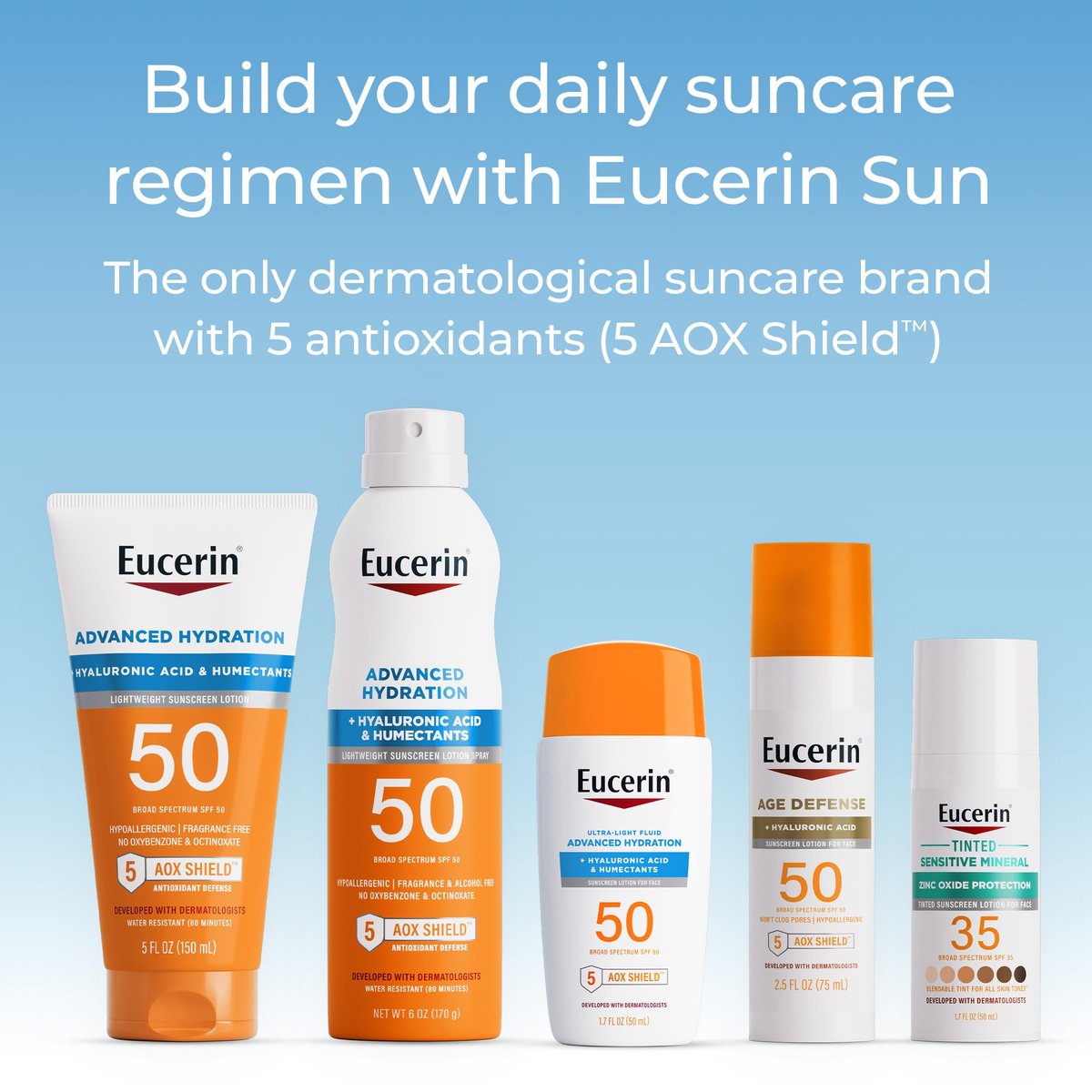Eucerin Advanced Hydration SPF 50 Sunscreen Spray – Lightweight, Hyaluronic Acid, Hypoallergenic, 6 oz - görsel 15