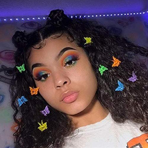 MUUZLL 50 Pack Butterfly Hair Clips Pastel Mini Cute Accessories for Women and Girls, Matte Colors Assorted - görsel 5