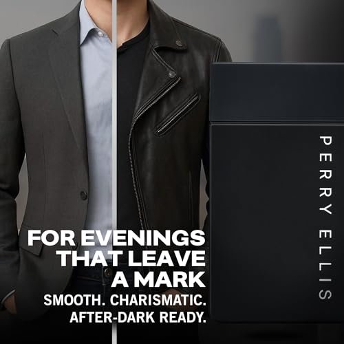 Perry Ellis Midnight Eau De Toilette for Men - Long Lasting Woody Spicy Cologne, 3.4 fl oz Avelisse