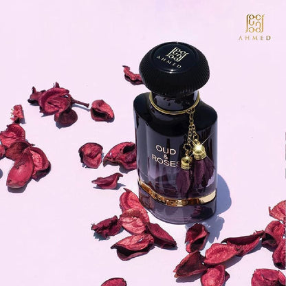 AHMED Oud & Roses Eau de Parfum 60mL – Woody Floral Oriental Fragrance for Men and Women Avelisse