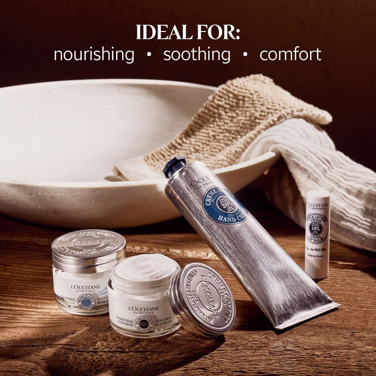 L'Occitane Shea Ultra Rich Face Cream - 1.7 oz Intensive Moisturizer for Dry Skin Avelisse