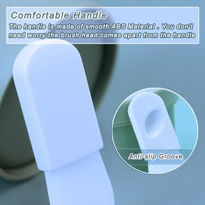 3-Piece Silicone Face Mask Applicator Brush Set - Mini Makeup Spatula for Facial Mud, Clay, Cream & Serum
