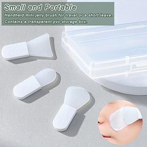 3-Piece Silicone Face Mask Applicator Brush Set - Mini Makeup Spatula for Facial Mud, Clay, Cream & Serum - görsel 3