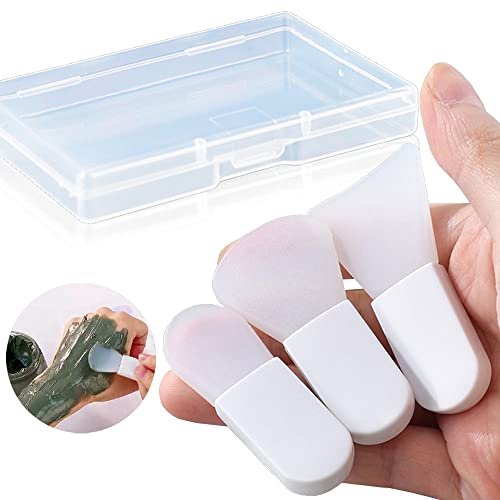 3-Piece Silicone Face Mask Applicator Brush Set - Mini Makeup Spatula for Facial Mud, Clay, Cream & Serum - görsel 1